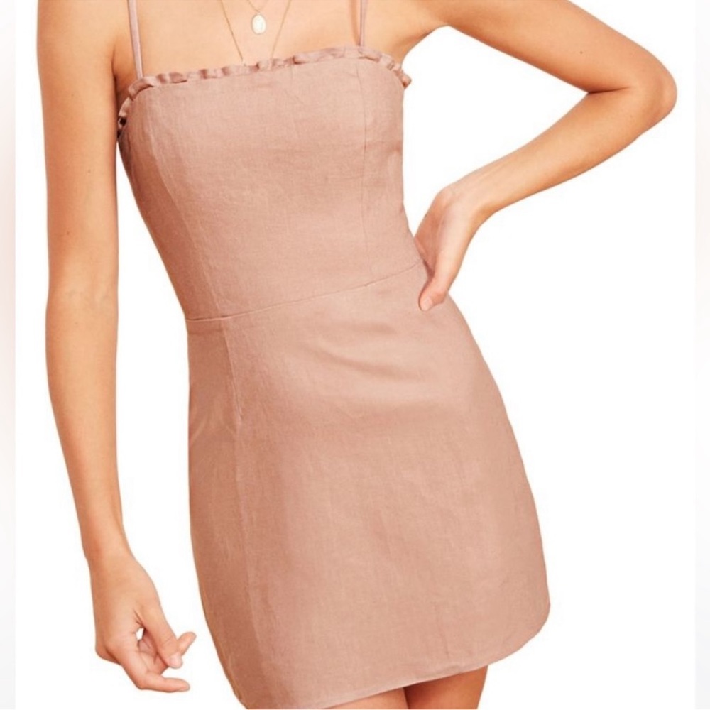 Reformation 'Ava' Linen Mini Dress